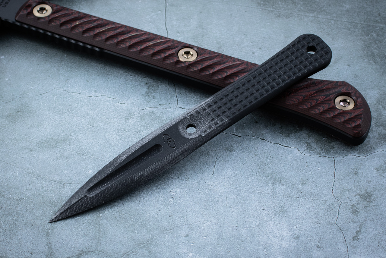 VZ Grips Executive Frag Black G-10 Fixed Blade Dagger Knife