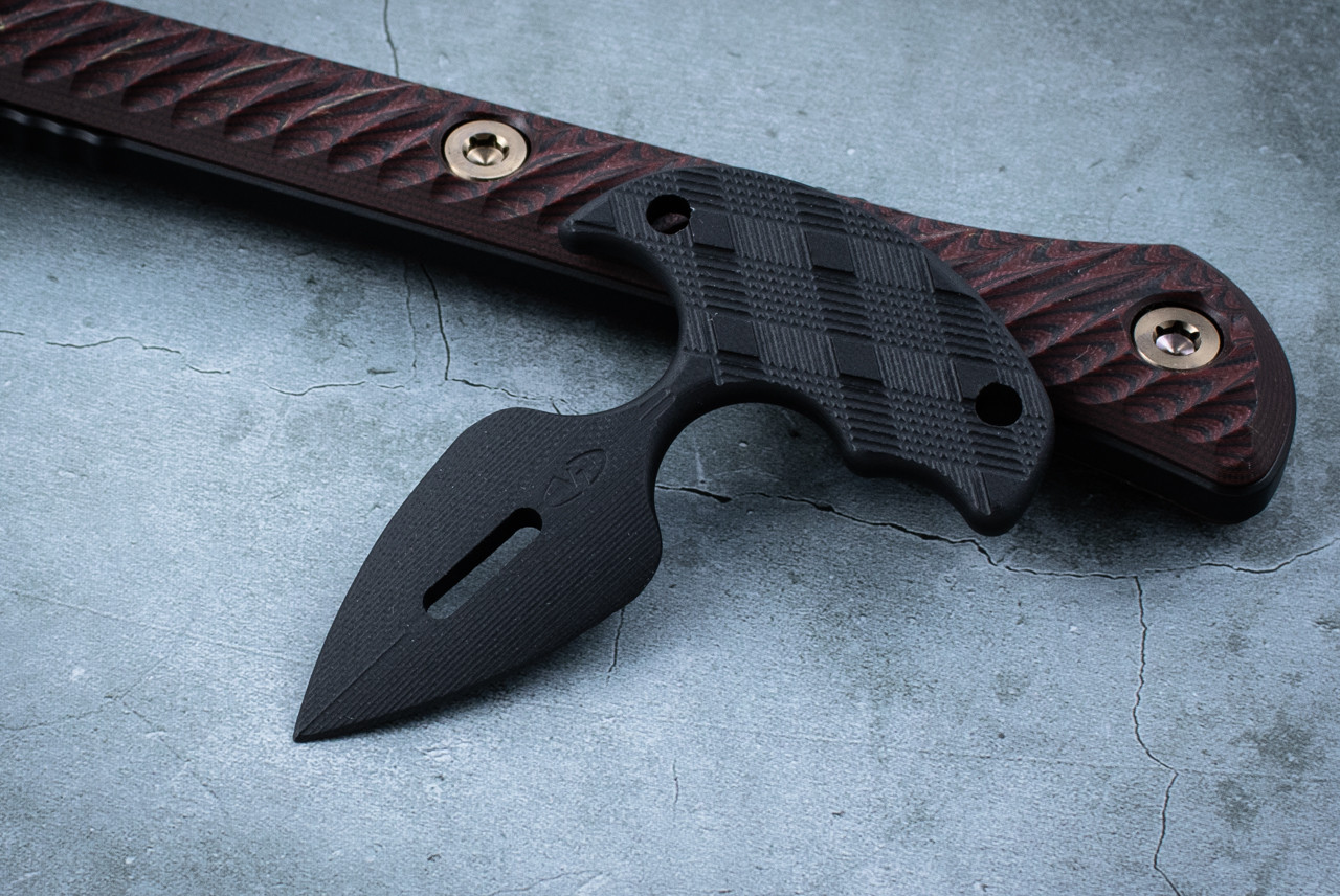 VZ Grips Punch Arrow Black G-10 Fixed Blade Dagger Knife