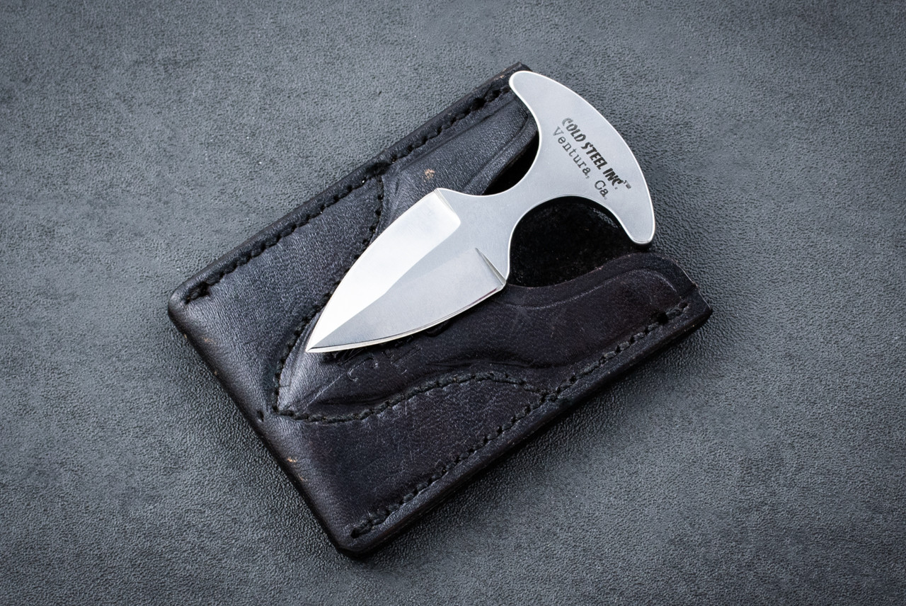 Cold Steel Urban Pal Push Dagger w/ Leather Sheath