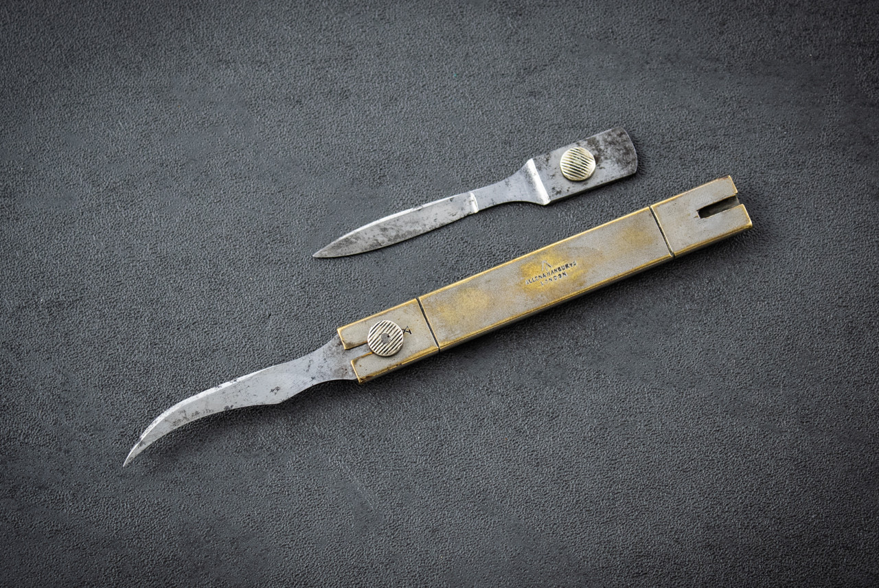 Allen & Hanburys LTD Surgical Instrument w/ Brass Handle