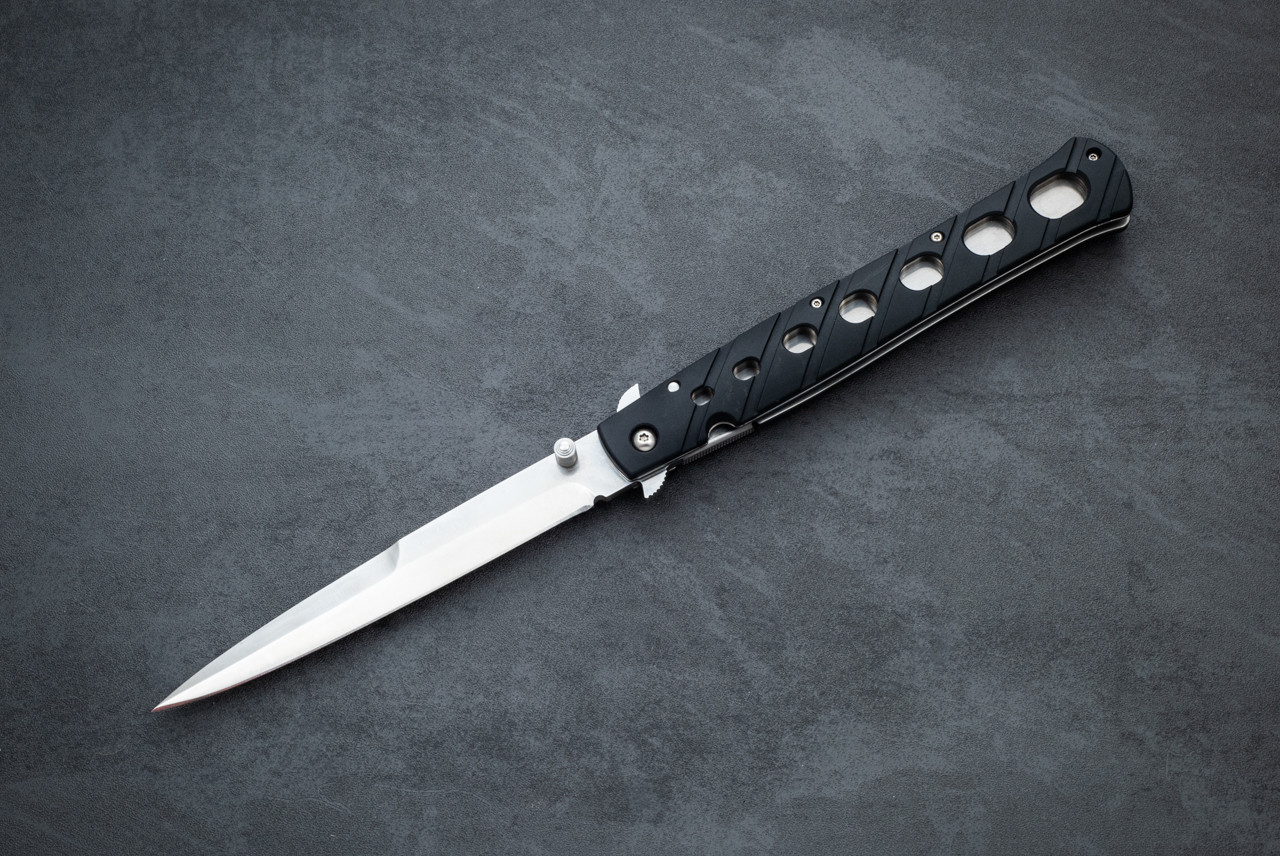 Cold Steel 6" Ti-Lite VI Sterile Liner Lock Satin Blade w/ Black Zytel Handles