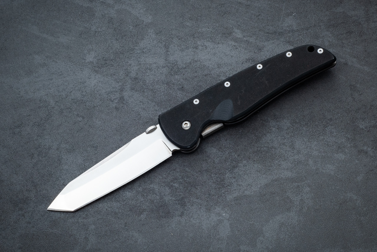 Cold Steel Recon 1 First Sample Folding Knife Satin Blade w/ Black Zytel Handles