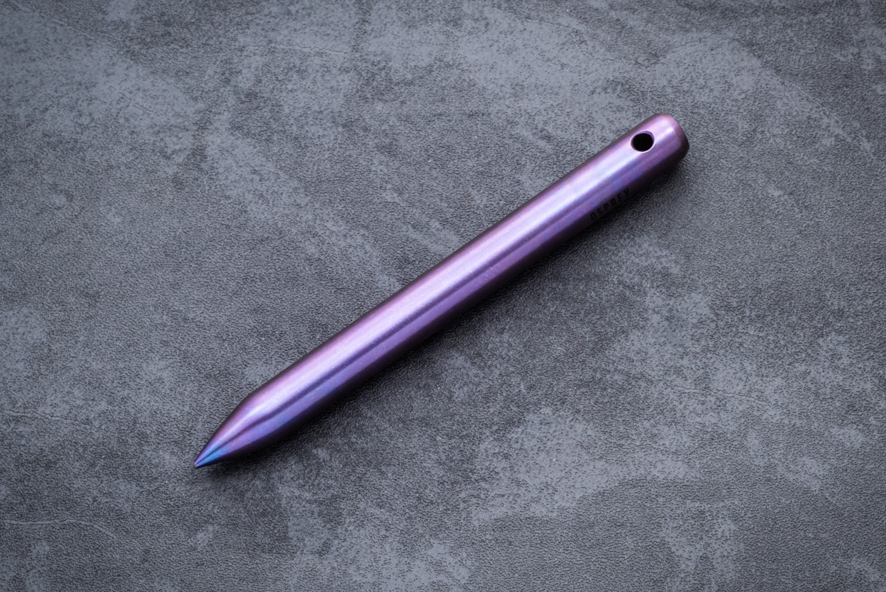 Osprey Knife and Tool Kubaton Smooth Titanium Purple Finish