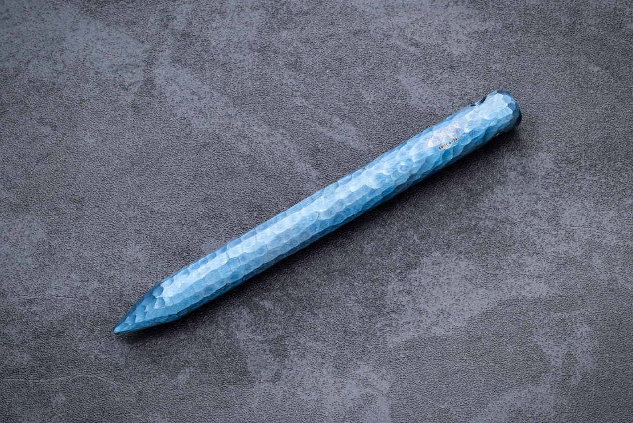 Osprey Knife and Tool Kubaton Textured Titanium Blue Finish