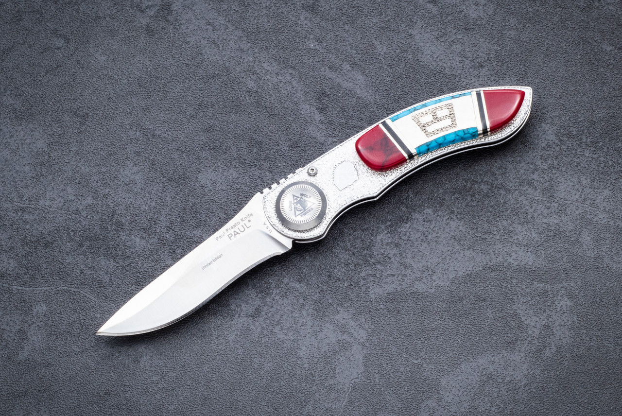 Lone Wolf Knives Paul Presto Folder Serialized Limited Edition 040