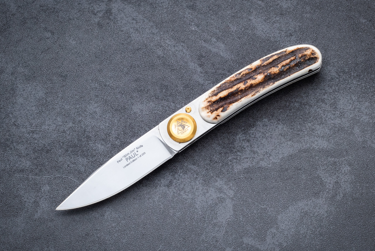 Lone Wolf Knives Paul Slim Jim Folder Limited Edition Polished