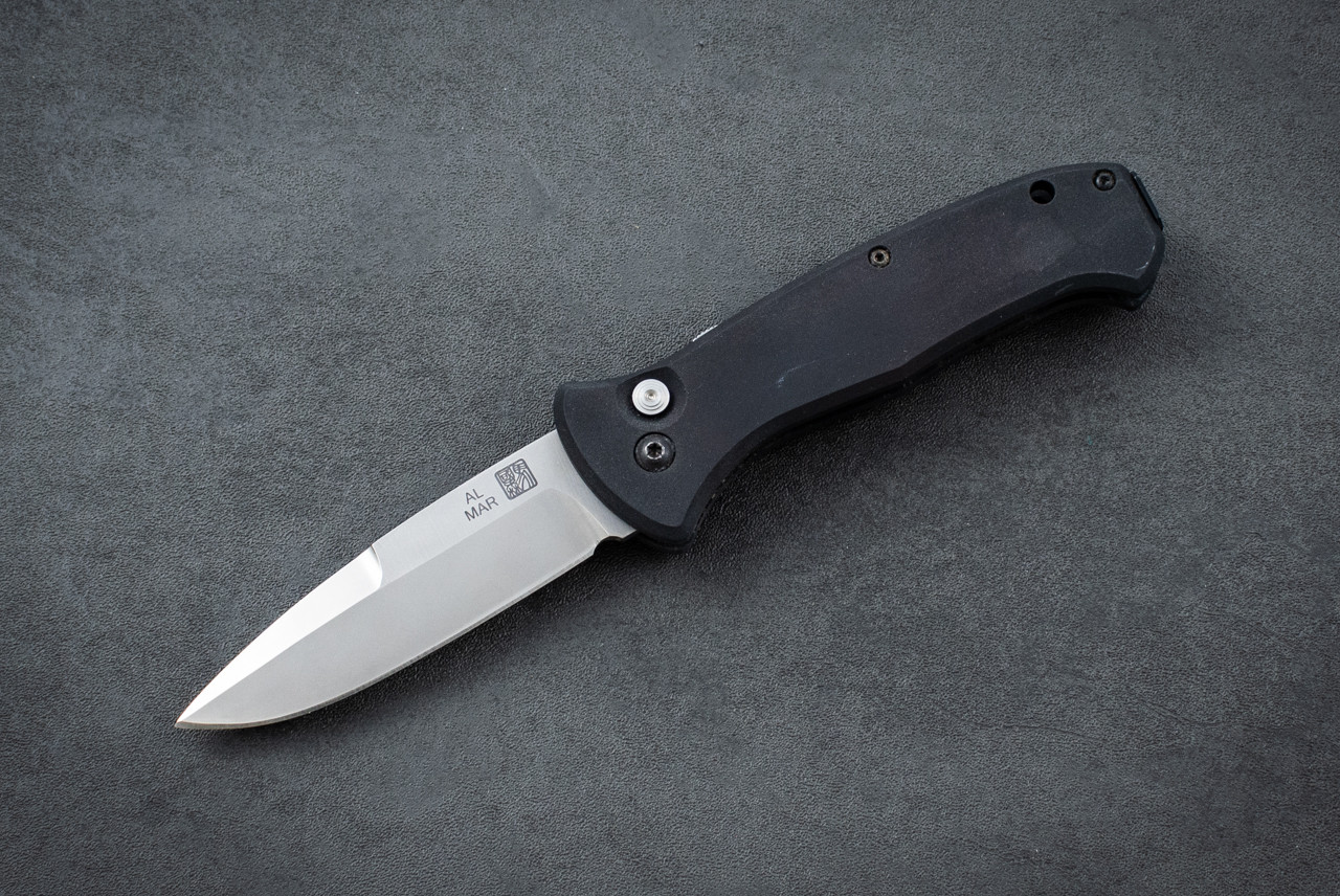Al Mar Knives SERE AM-MAS2 PROTOTYPE 1 of 10 Automatic Knife Bead Blast Blade w/ Black Aluminum Handle