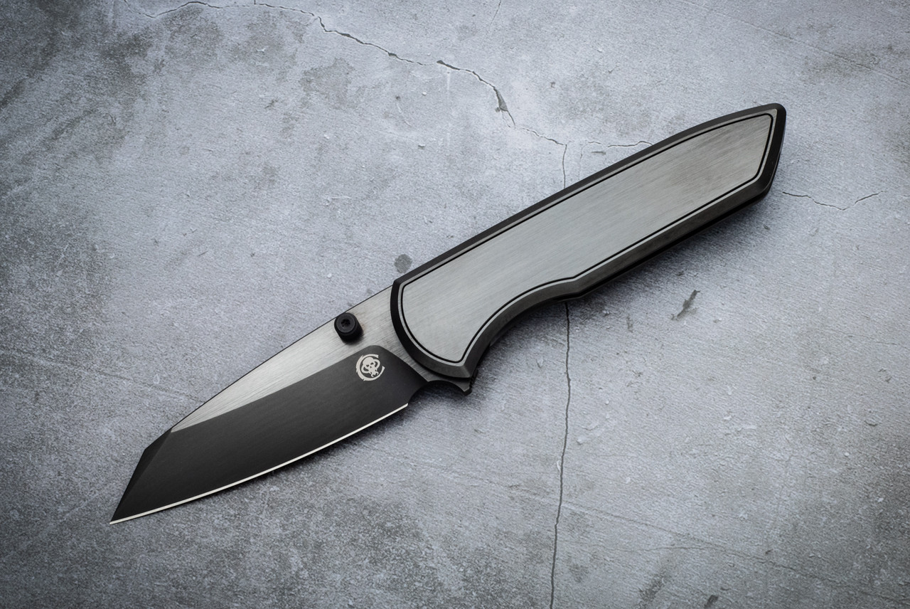 Chaves Knives Integral Arrestor 229 Black Satin Blade and Titanium Handle