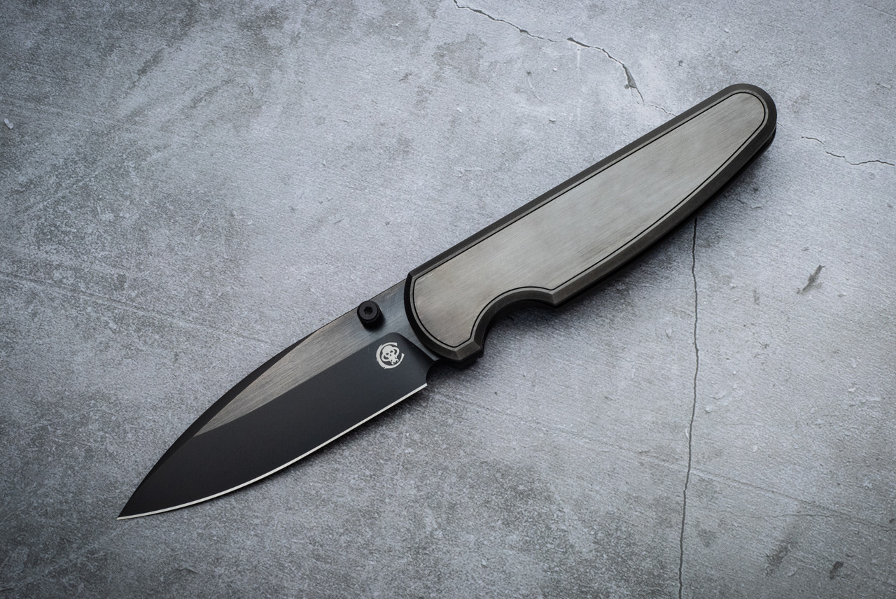 Chaves Knives Integral Phase 229 Black Satin Blade and Titanium Handle