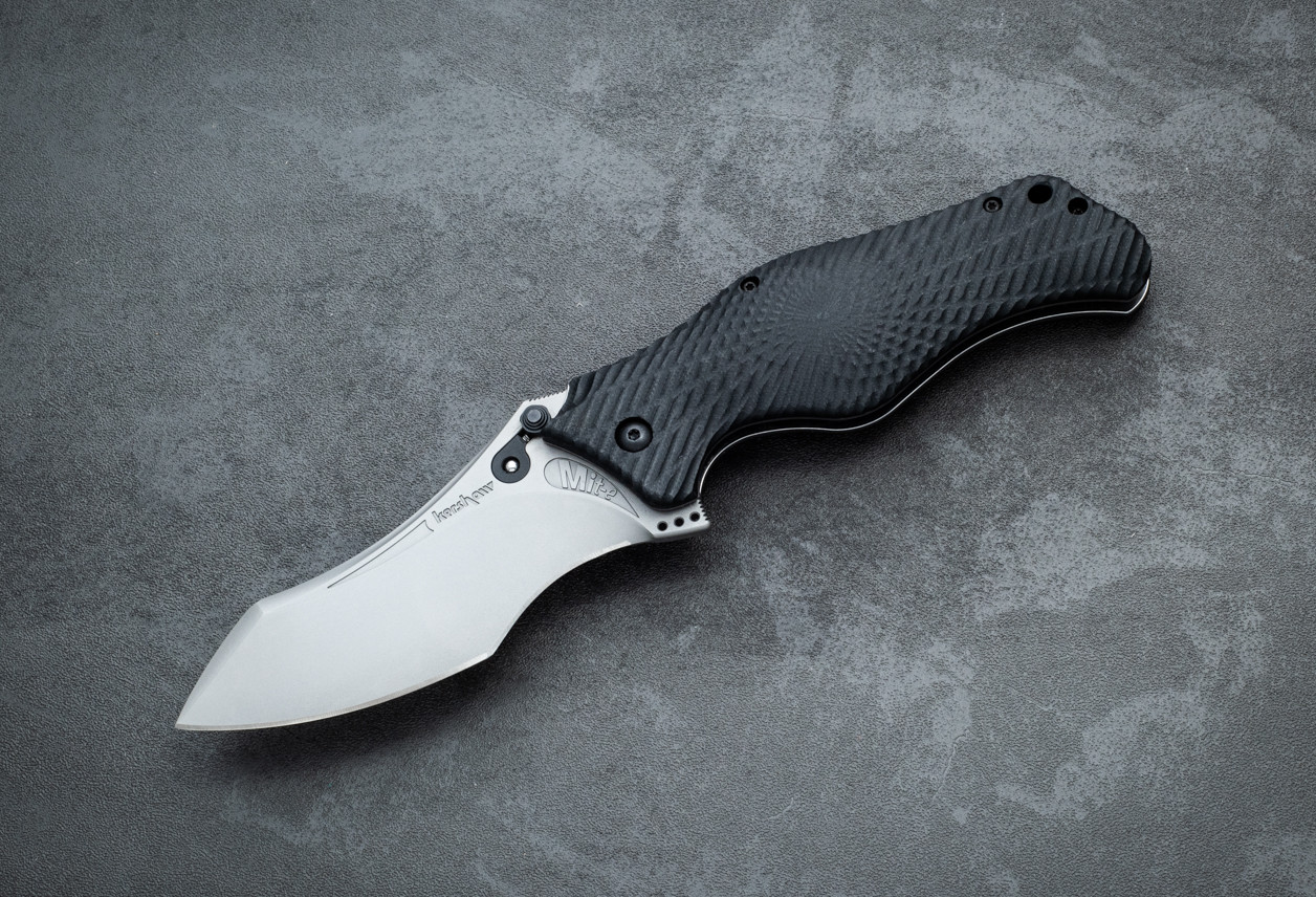 Kershaw Knives Ken Onion Offset Assisted Opening Stonewash Blade w/ G-10 Handles - 1597G10