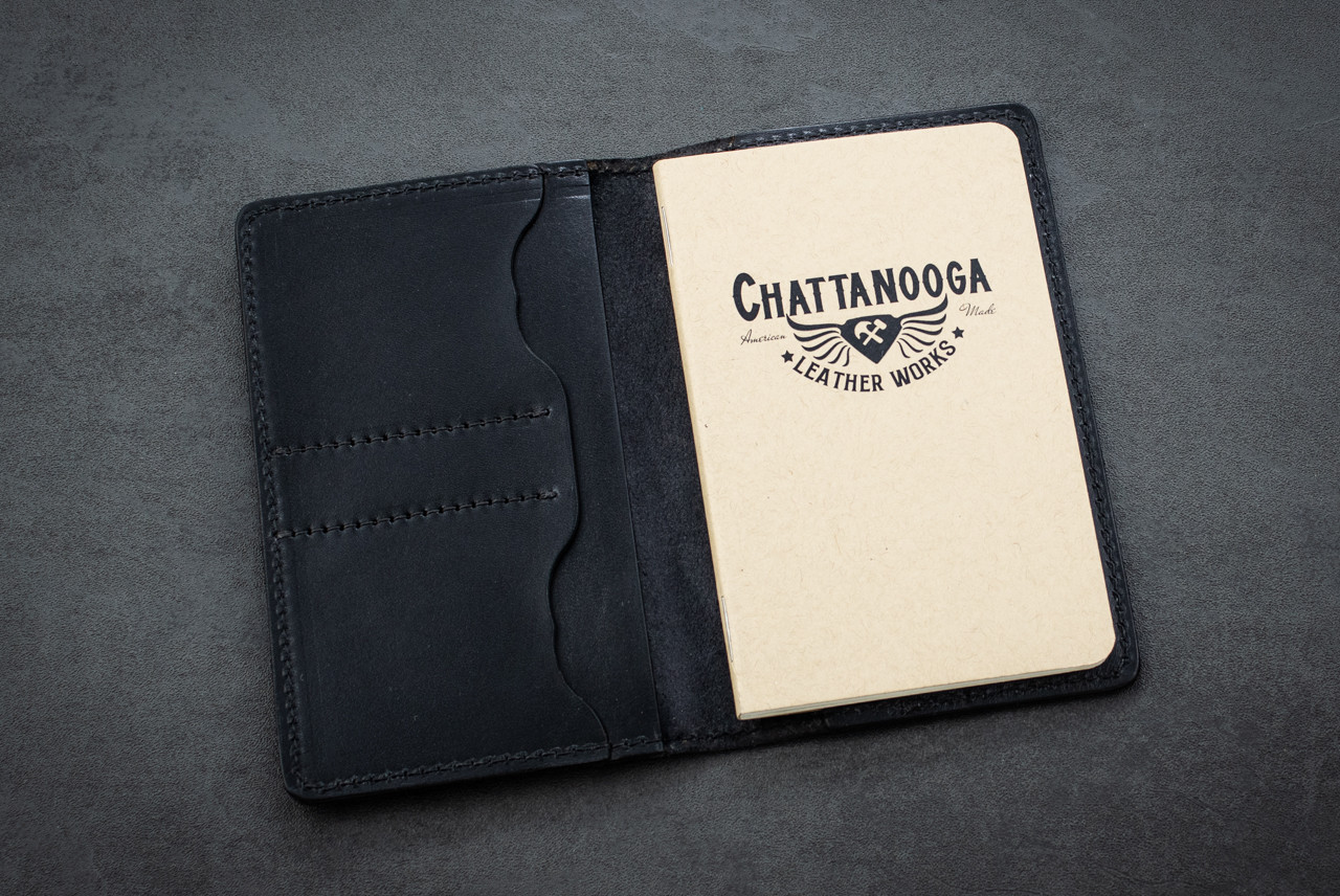 RMJ Tactical Morrow Journal Wallet Black Leather