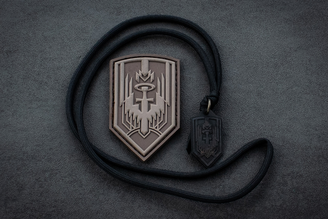 Bawidamann Design Archangel Michael Titanium Protection Pendant 2025 Feast Day Edition Scorched Finish