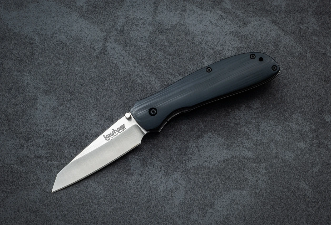 Kershaw Knives Ken Onion 1510 Random Task Assisted Opening Liner Lock Satin Blade w/ Black G-10 Handles