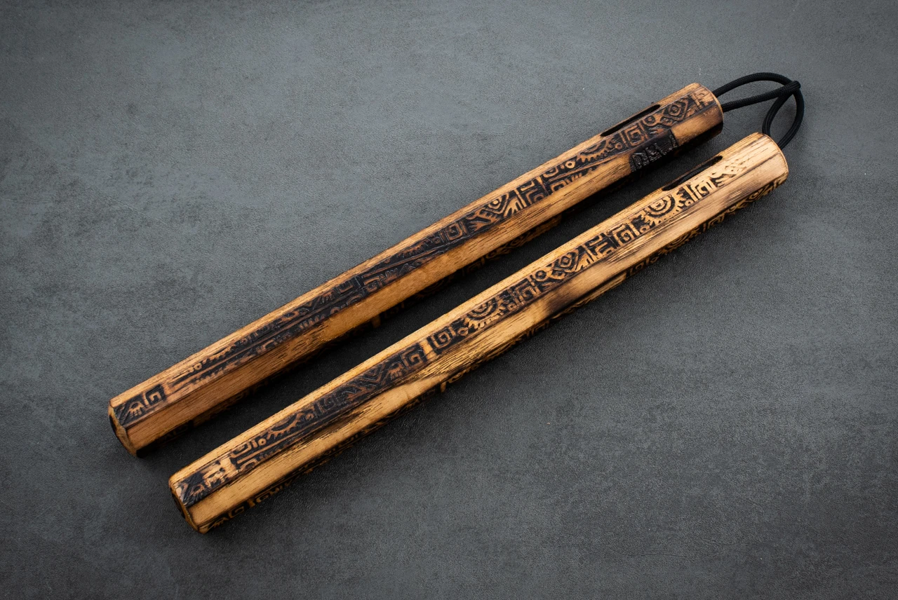 RMJ Tactical Gold Point Forge Nunchuck Natural (L)