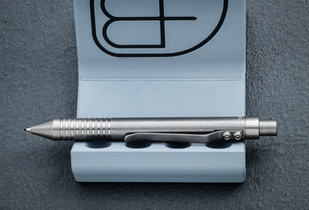 Fellhoelter Knives G2 TiCkler Titanium Pen Standard w/ Grip Rings