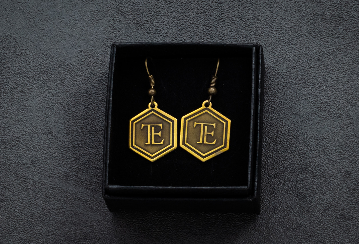 Audra Draper Brass TE Earrings 