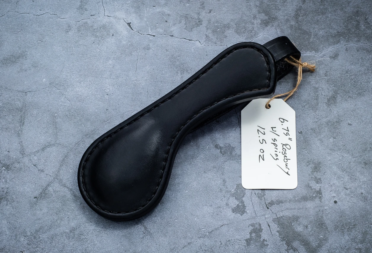 Wyatt Derr 6.75" Rosebury Black Leather SAP w/ Spring