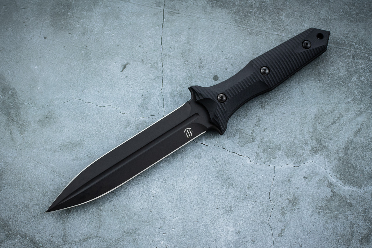 Bastinelli Creations Harpy Fixed Blade Knife Black Blade w/ Black
