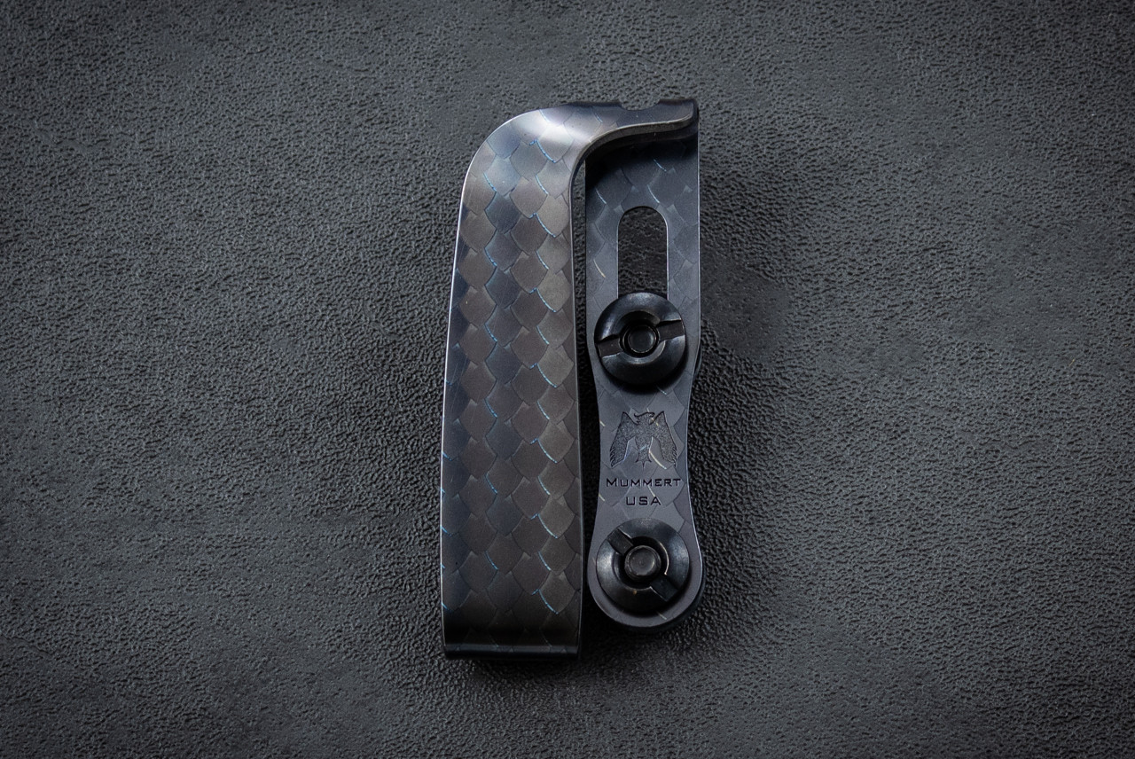 Mummert Knives Slotted Titanium Mamba Reverse Clip