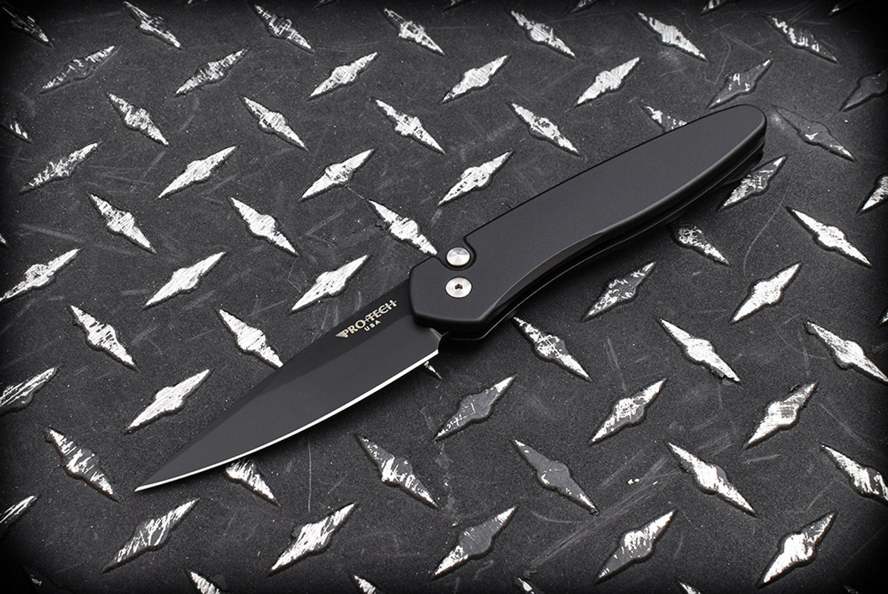 Protech Knives Newport Tactical Automatic Knife Black - 3407