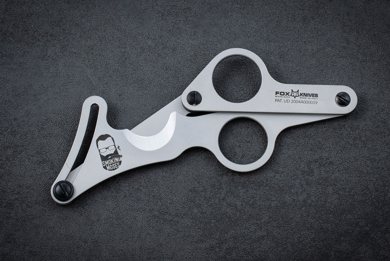 Fox Knives 749 SMF Tagliasigari Cigar Cutter Bead Blasted Finish w