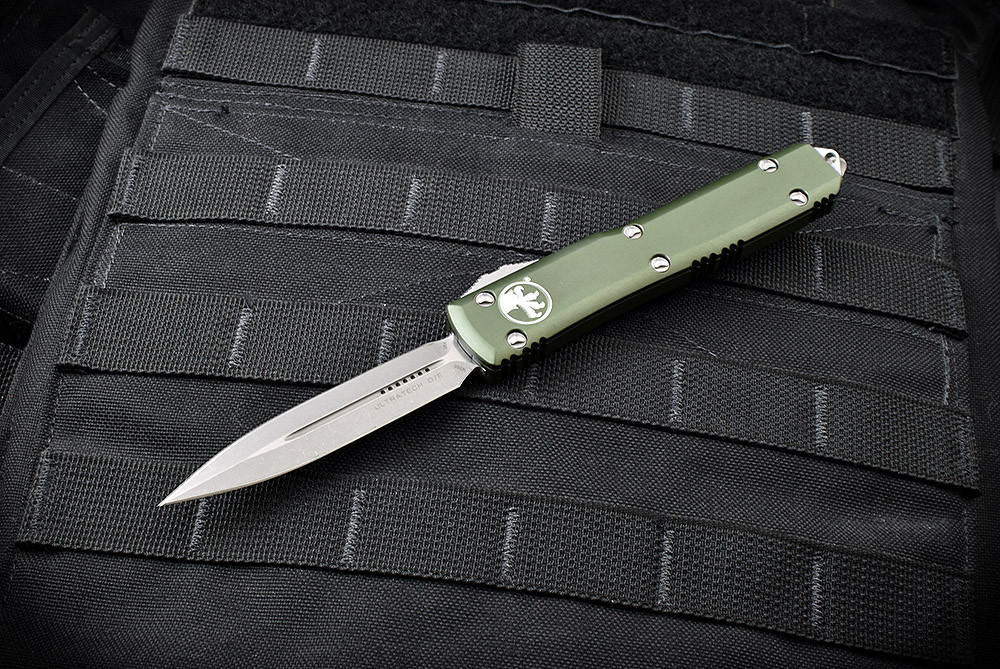 Microtech Knives Ultratech D/E OTF Automatic Knife Apocalyptic