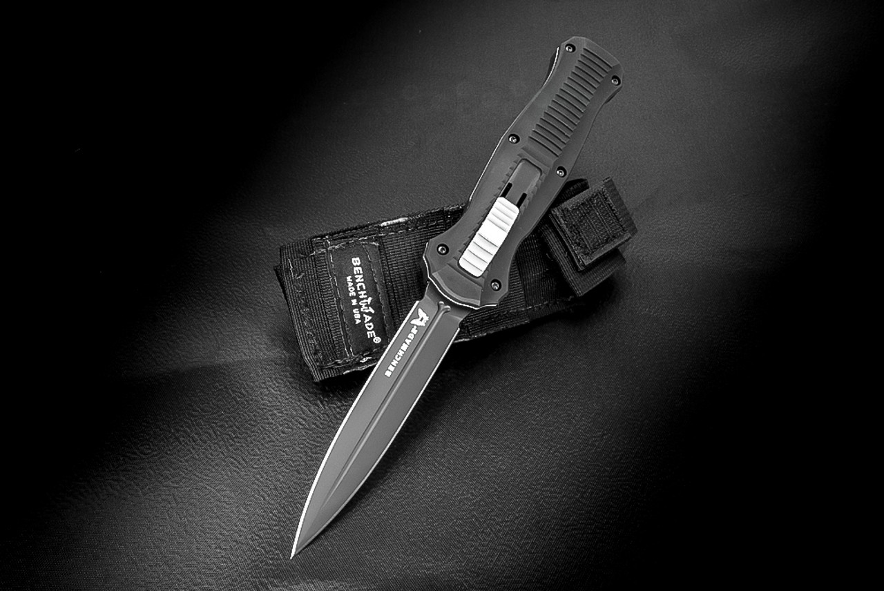 3300BK Infidel Knife - Black Aluminum OTF Dagger