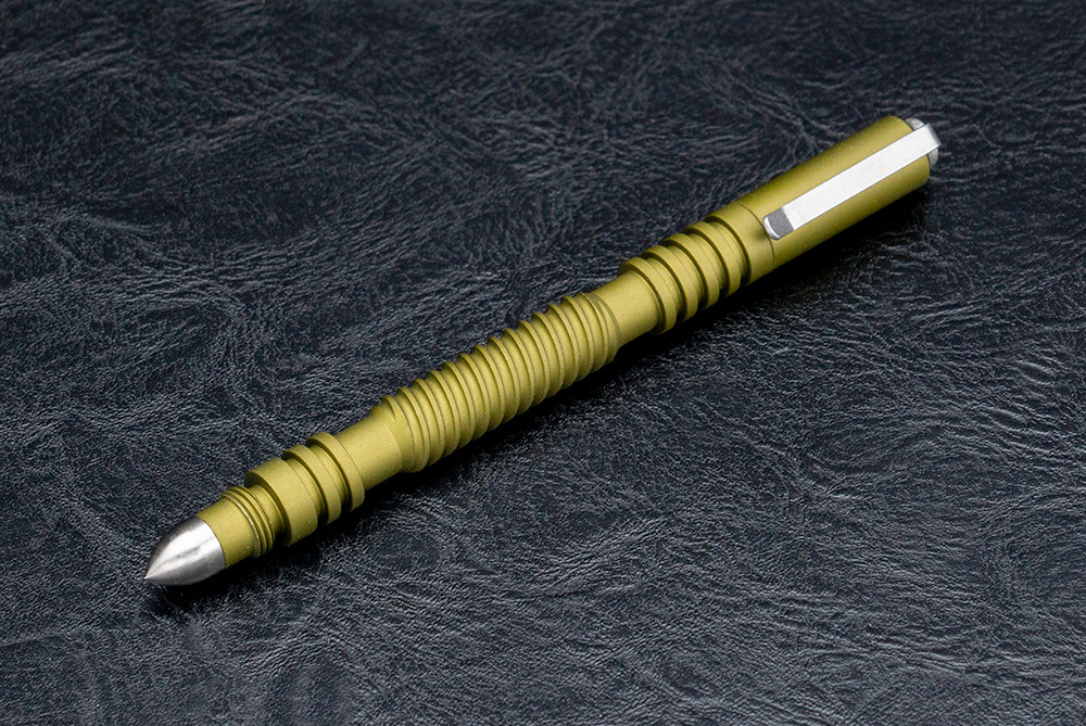 Rick Hinderer Knives Aluminum Investigator Spiral Pen Matte Black