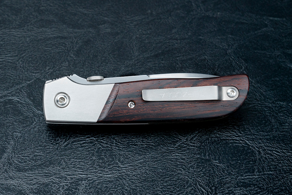 Robert Terzuola Custom TTF-3A Liner Lock Knife Satin Finish Spear