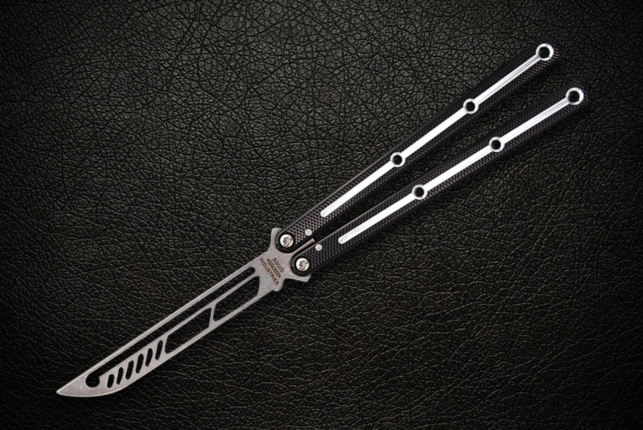 Squid Industries Dual Tone Krake Raken Trainer V2.5 Butterfly Balisong Trainer 