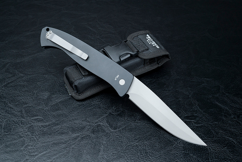 Protech Knives Brend 1 Large Automatic Knife Bead Blast Blade w