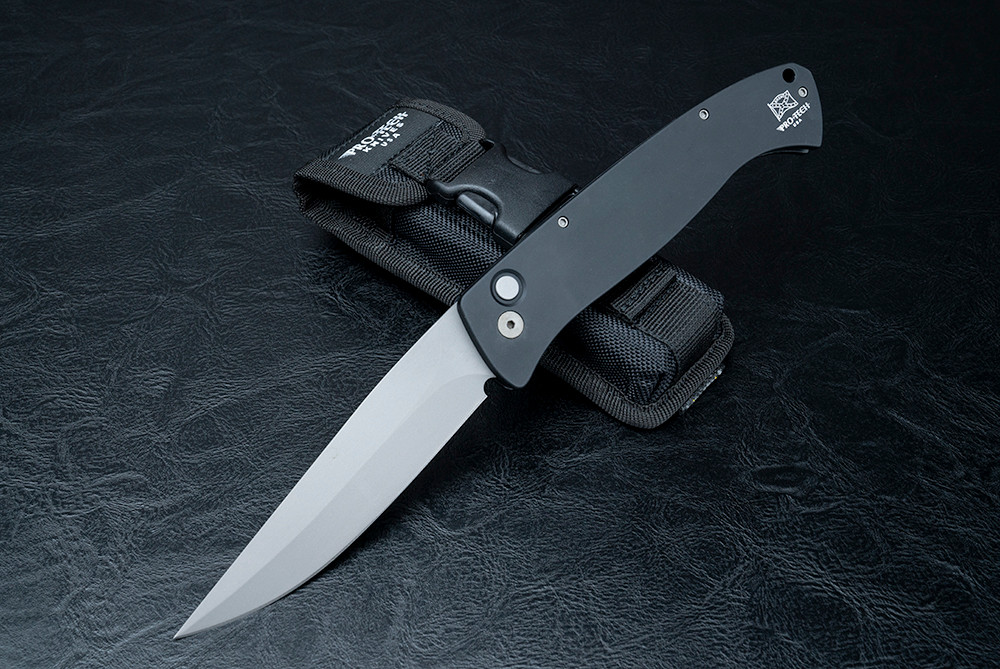 【美品】 ARMA PRO101 Protech Knives Brend 1 Large Automatic Knife Bead Blast Blade w