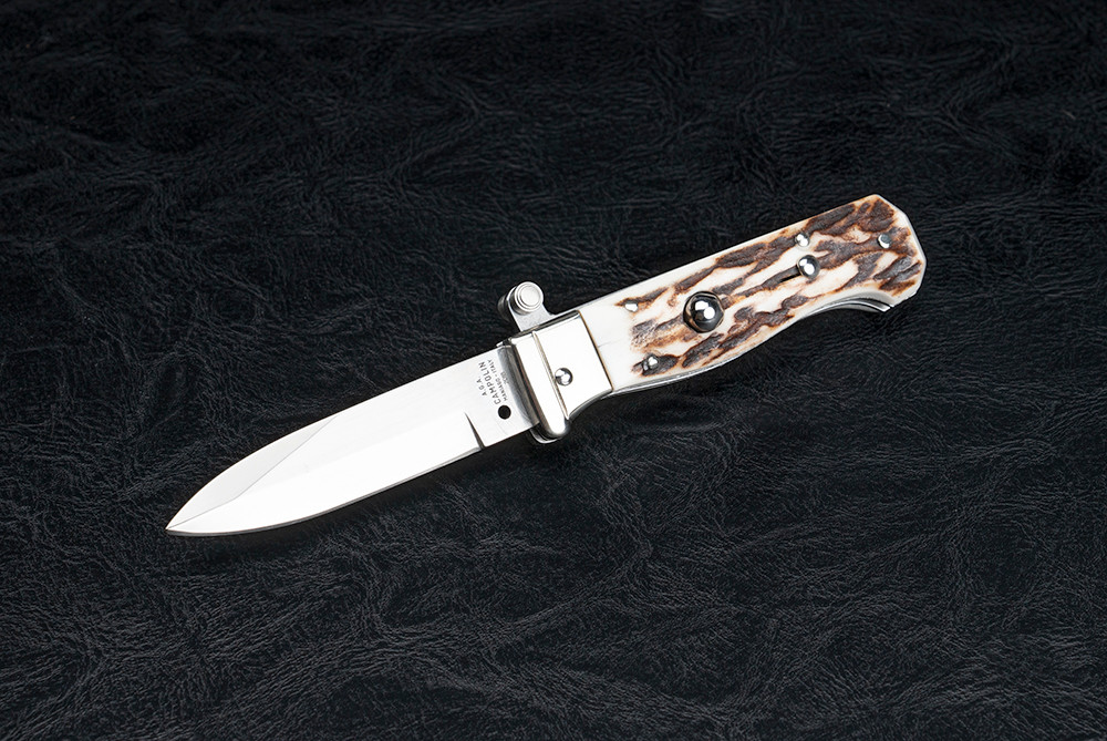 A.G.A. Campolin Piccolo Italian Stiletto Automatic Drop Point
