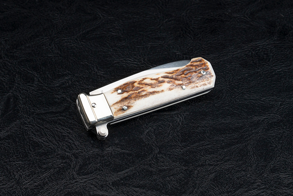 A.G.A. Campolin Piccolo Italian Stiletto Automatic Drop Point