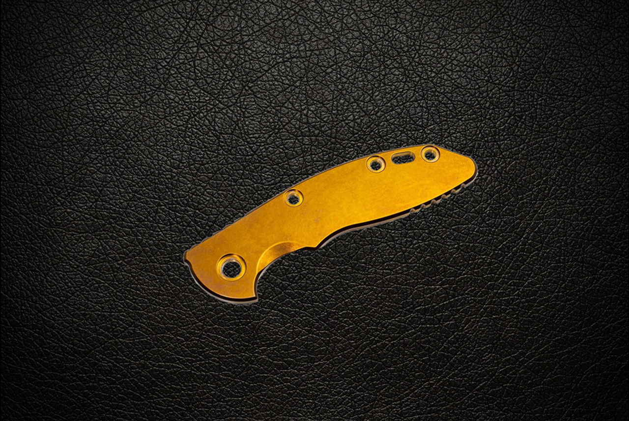 Rick Hinderer Knives XM-18 3.0" Titanium Scale Bronze Stonewash