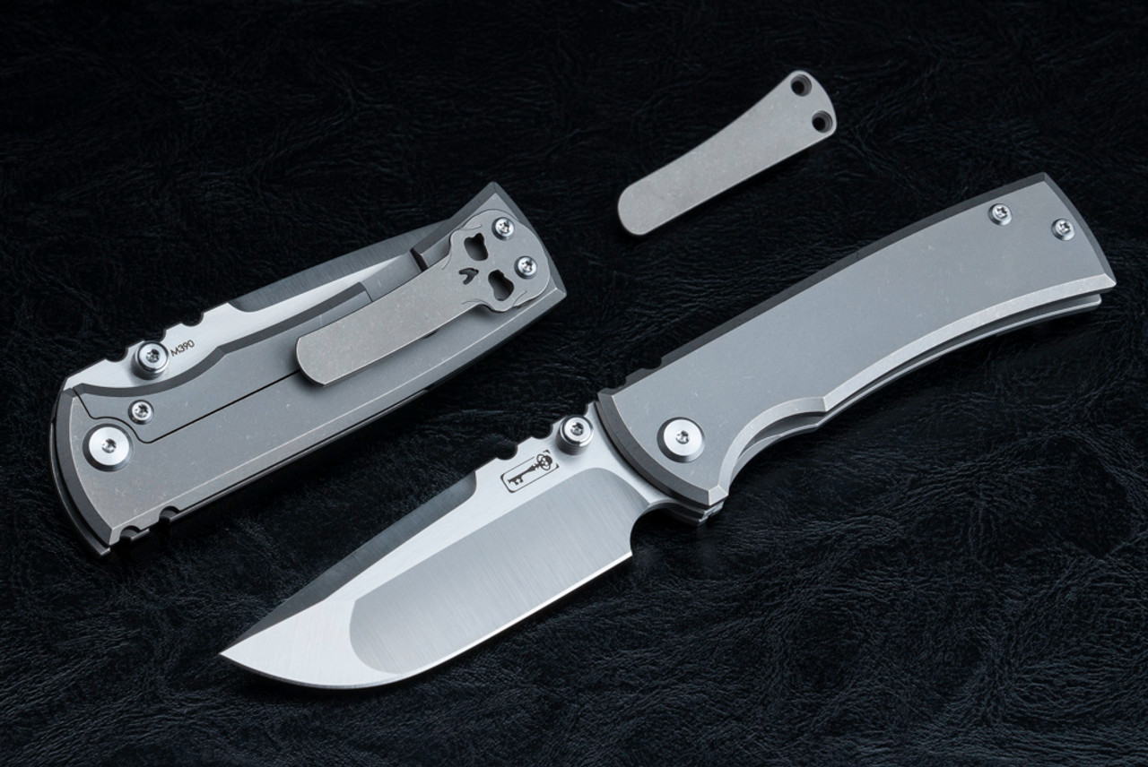 Chaves Knife and Tool Ultramar Redencion Street Satin Satin Drop Point Blade w/ Smooth Titanium Handle - ST/RDP/SWTI/BF