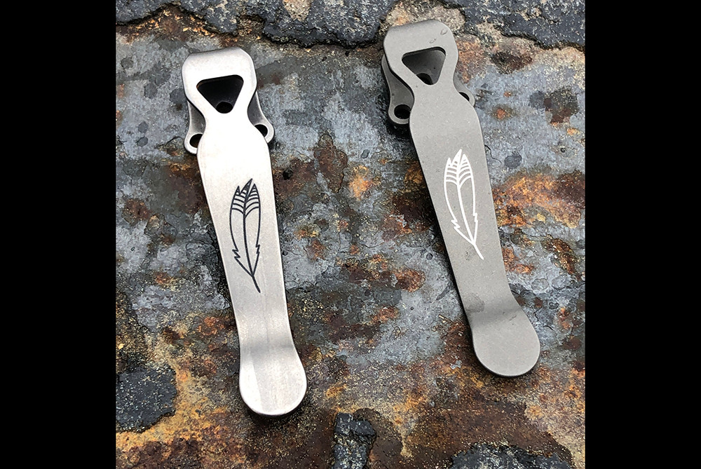 1pc Titanium Alloy Material Knife Deep Carry Pocket Clip For Benchmade Griptillian Bugout Emerson Protech ZT Wasit Back Clamp