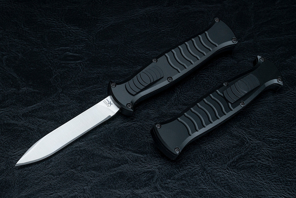 AKC X-treme EVO OTF Automatic Knife Spear Point Satin Blade w