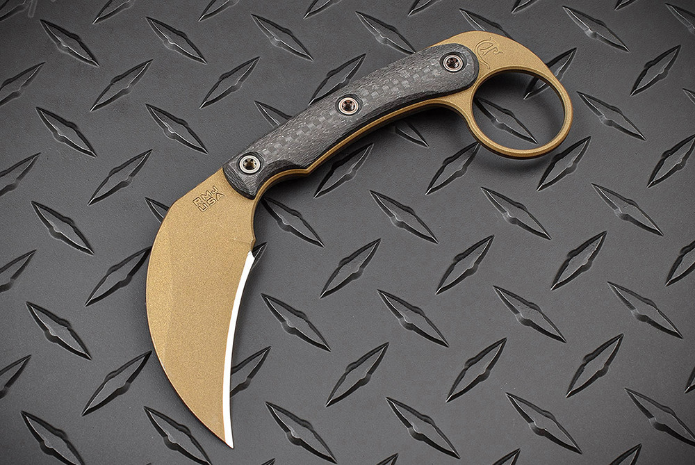 RMJ Tactical 3V Syndicate Korbin 3V Bronze Blade w/ Smooth Carbon