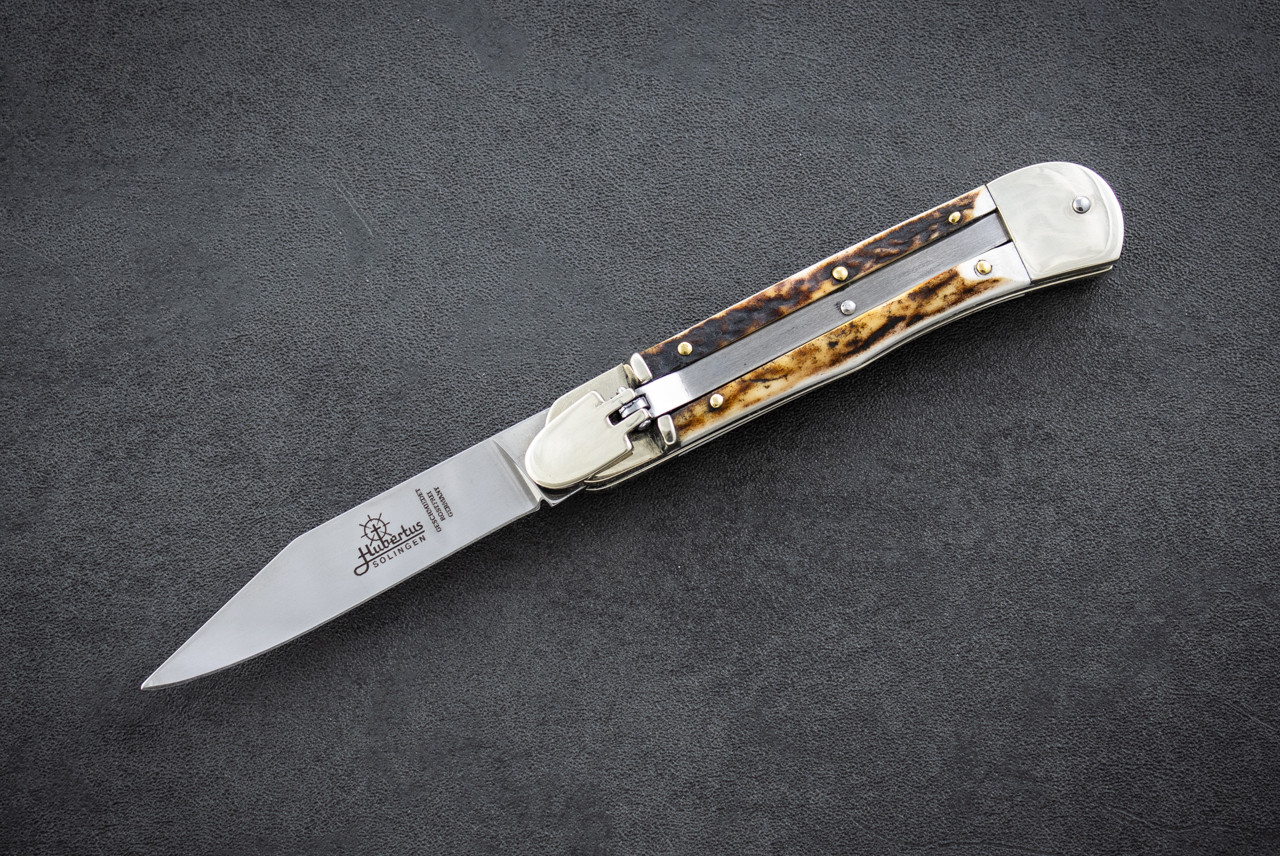 Hubertus Knives Medium size No. 10 Lever Lock Automatic Knife Clip