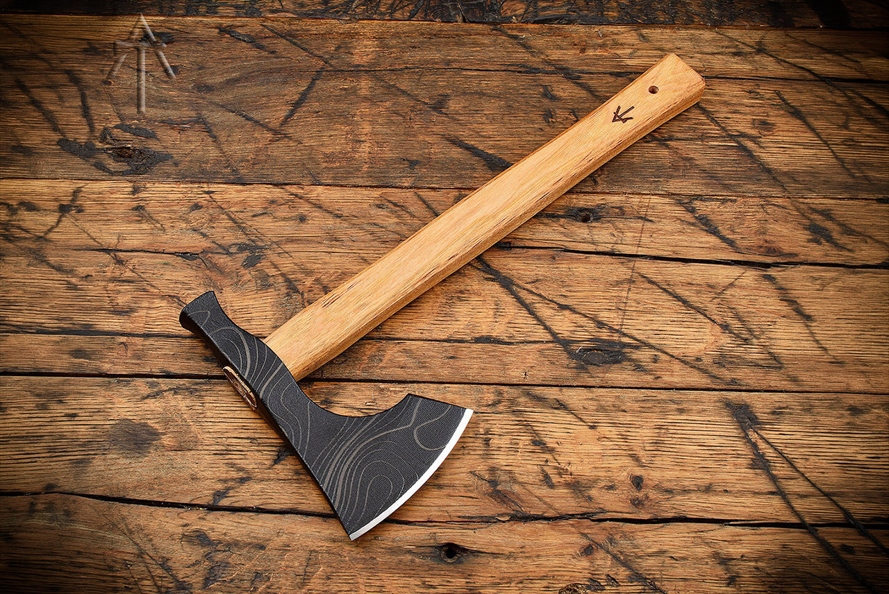 ATC Model 2 Hickory Handle w/ Black Head Topo and Kydex Sheath