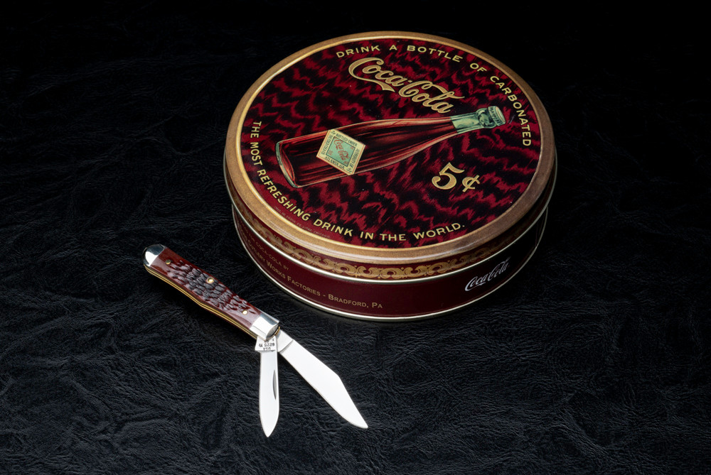 Case Knives 64701 Coke Bottle Polished Blade w/ Walnut Jigged Bone