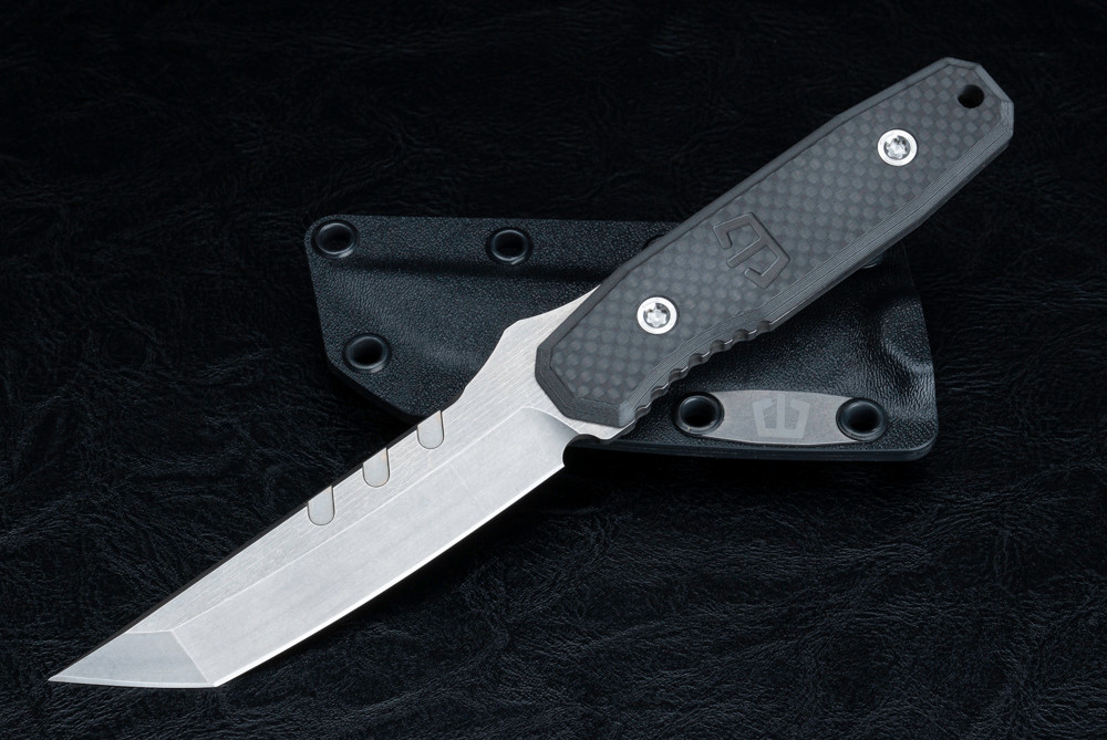 Blackside Customs Kimura Fixed Blade Knife Tanto Gray Matter Blade