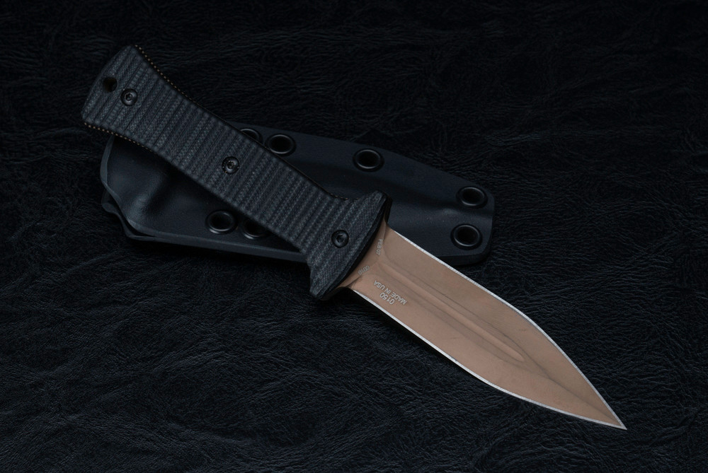 Zero Tolerance Boot Knife Fixed Blade Bronze Blade w/ Black G-10