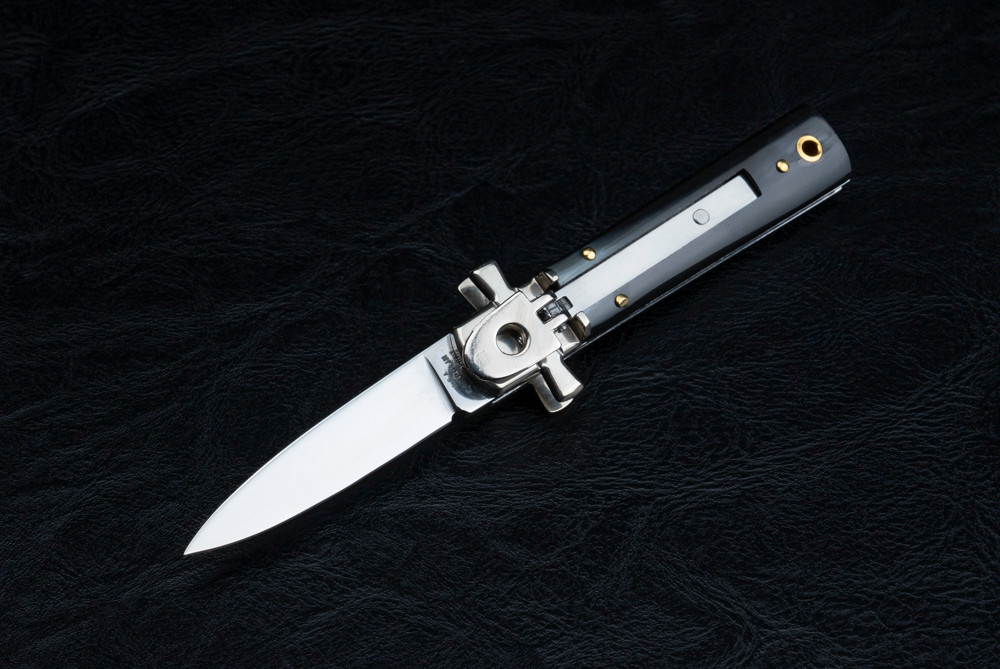 A.G.A. Campolin Mini Dominus Lever Lock Automatic Knife Polished