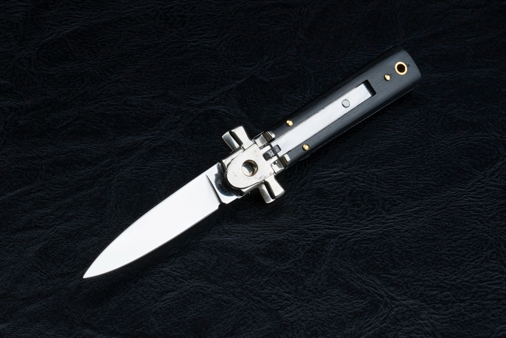 A.G.A. Campolin Mini Dominus Lever Lock Automatic Knife Polished
