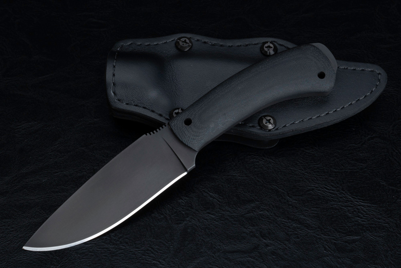 Winkler Knives Woodsman w/ Lined Boltaron Sheath and Leather Cover