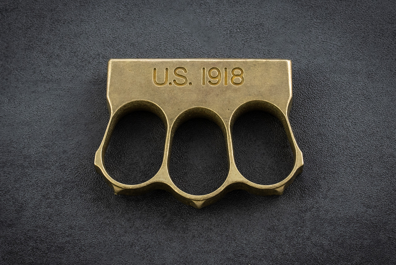 Bawidamann Design Doughboy DB-3 Brass Tumbled Finish