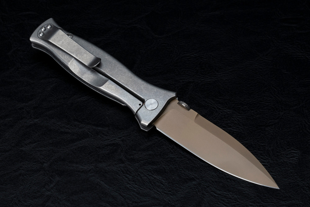 Les George Knives MK3 Folding Knife Magnacut FDE DLC Blade w