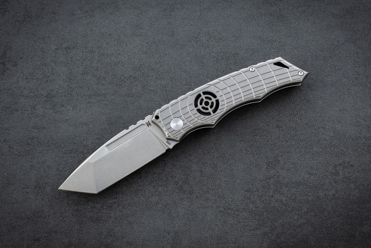Midgards Messer Shield Sights Tactical Slipjoint Stonewashed Blade